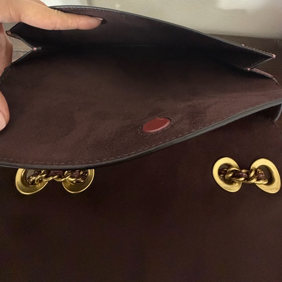 Coach Madison Shoulder Bag Burgundy Leather - Picture 12 of 12